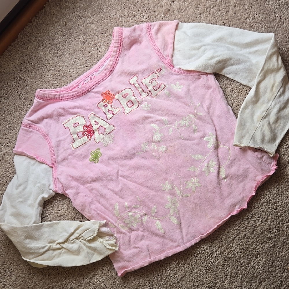 Vintage Barbie Size: M 5/6 Girls Top